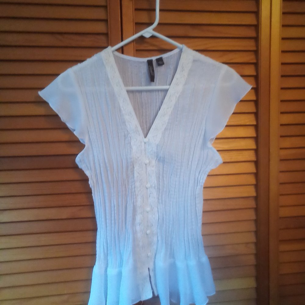 White lace blouse
